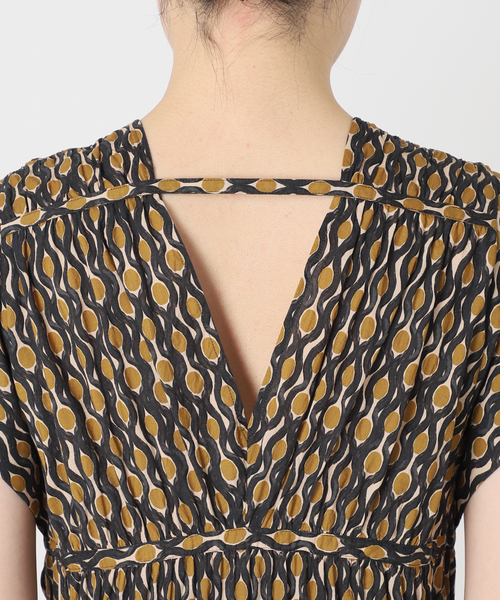 IIENA LA BOUCLE DEVEAUX プリントワンピース IENA LA BOUCLE ワンピース DEVEAUX プリントワンピース