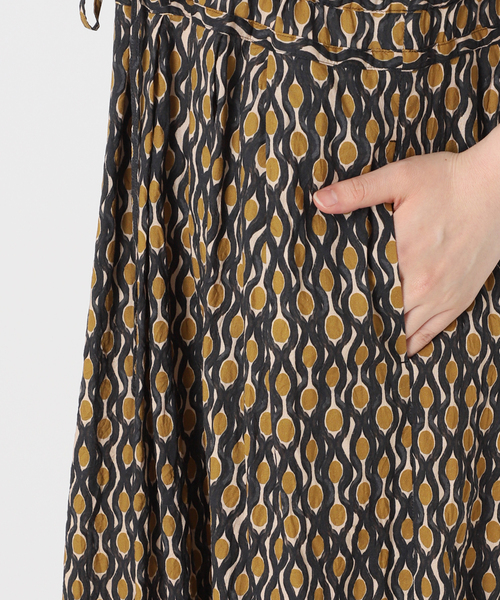 IIENA LA BOUCLE DEVEAUX プリントワンピース IENA LA BOUCLE ワンピース DEVEAUX プリントワンピース