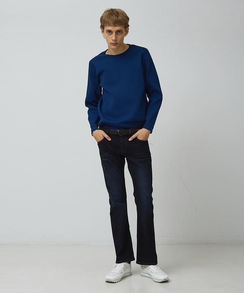 5351 POUR LES HOMMES tシャツ サーマルワッフルニット 長袖プル
