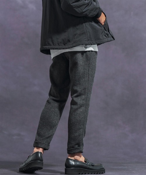 Jih Nunc（ジーヌンク） パンツ mp12622- ツイードテーパードロール