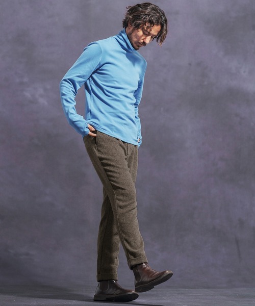 Jih Nunc（ジーヌンク） パンツ mp12622- ツイードテーパードロール