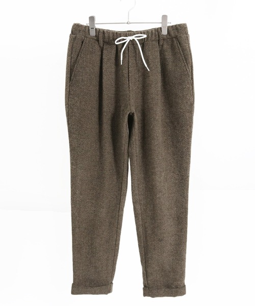 Jih Nunc（ジーヌンク） パンツ mp12622- ツイードテーパードロール