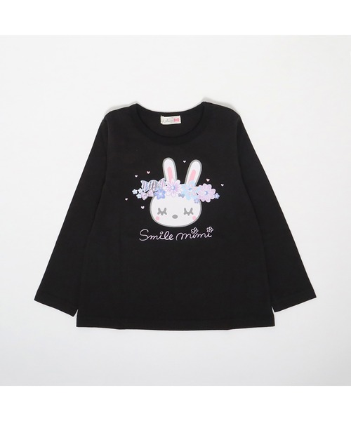 KP tシャツ 花冠うさぎプリント長袖Tシャツ(100〜160) キッズ 子供服 