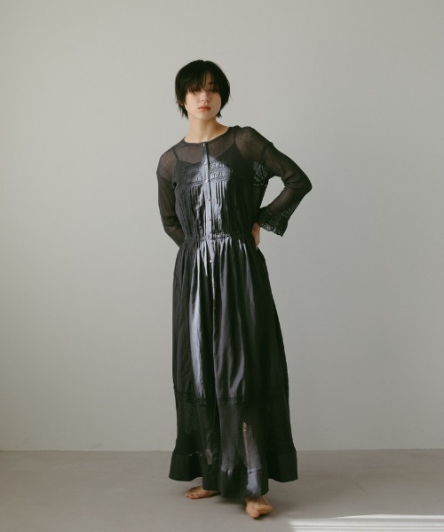 CASA FLINE」 長袖ワンピース FREE グレー レディース : 86297341  