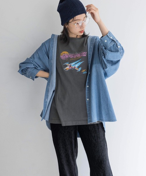 ブラウス シャツ デニムＢＩＧシャツロングスリーブ　149763 レディース デニムBIGシャツロングスリーブ 149763（シャツ/ブラウス