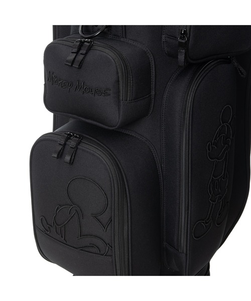 ディズニー /BLACK MICKY スタンド式キャディバッグ 未使用品 Disney（ディズニー） ゴルフ BLACK MICKY GOLF CADDIE BAG メンズ