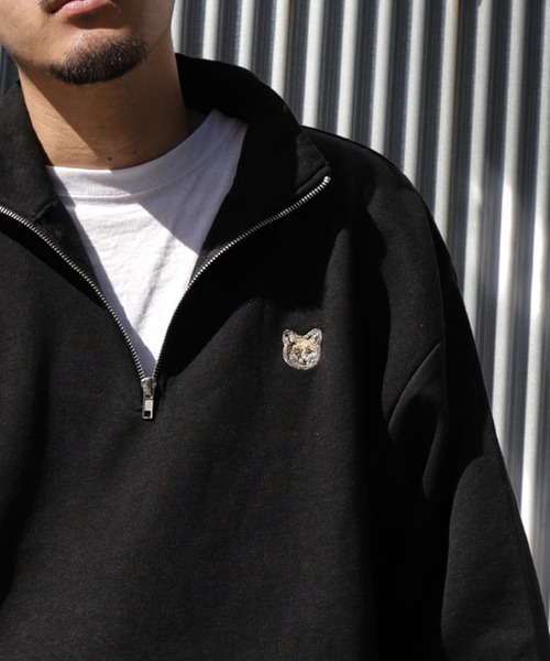 Dealivez ハーフジップ　トレーナー ZIP FIVE トレーナー スウェット 「ZIP FIVE」 アソート 刺繍