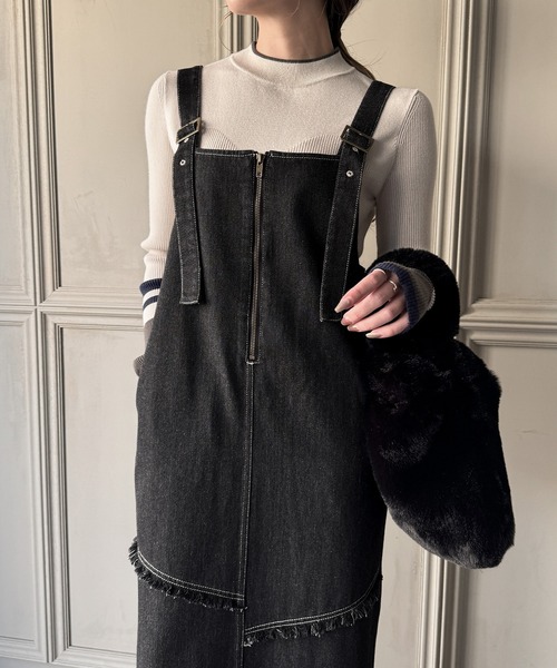 FACETASM デニム ジャンパースカート　ノースリーブ　オーバーオール　M FACETASM デニム ジャンパースカート ノースリーブ
