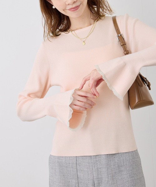 ROPE' PICNIC（ロペ ピクニック） ニット セーター 袖口フレアシアー