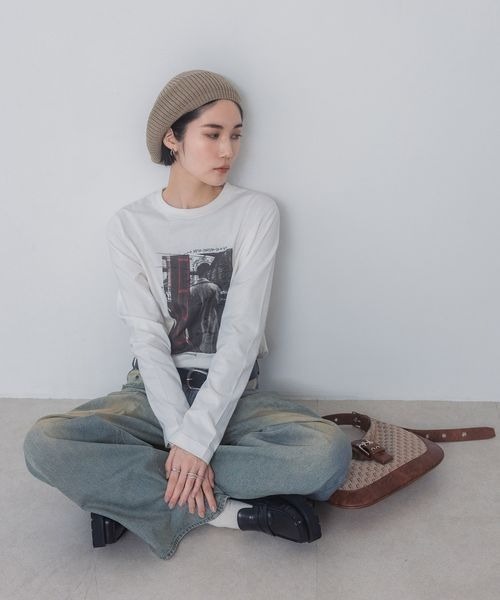JEANASIS ショルダーバッグ バッグ ジャガードモノグラムワン