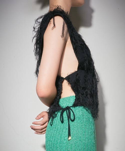 「leinwande」 ノースリーブブラウス ONE SIZE ブラック レディース leinwande 「leinwande」 ノースリーブブラウス ONE SIZE