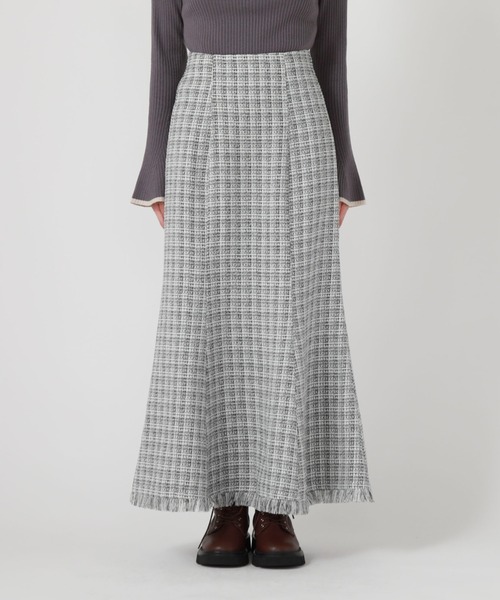 「archives」 スカート MEDIUM チャコールグレー レディース_画像2