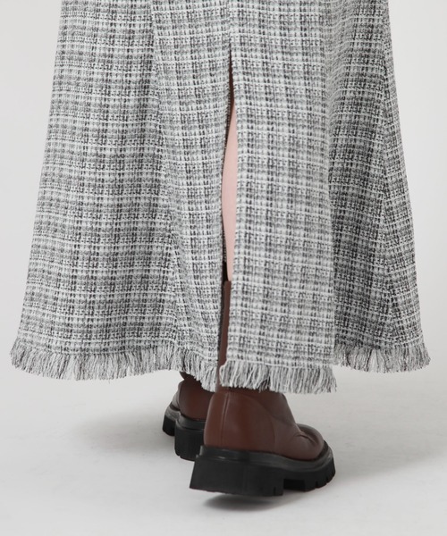 「archives」 スカート MEDIUM チャコールグレー レディース_画像8