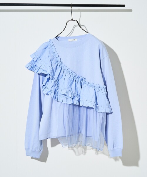 tシャツ ドッキングフリルロンT レディース FREAK'S STORE/フリルチュールドッキング ロンT｜Daytona Park