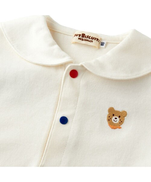 HOT BISCUITS tシャツ くま耳 セーラーカラー半袖Tシャツ キッズ 子供