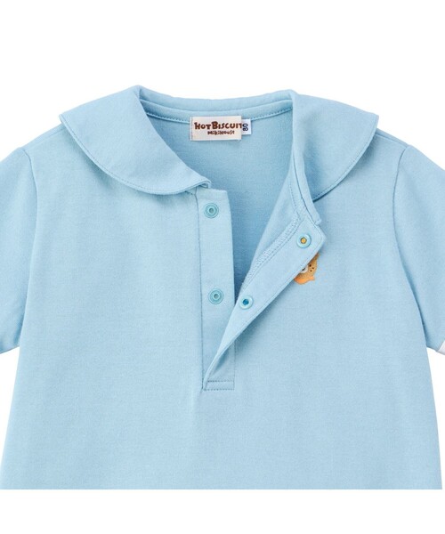 HOT BISCUITS tシャツ くま耳 セーラーカラー半袖Tシャツ キッズ 子供