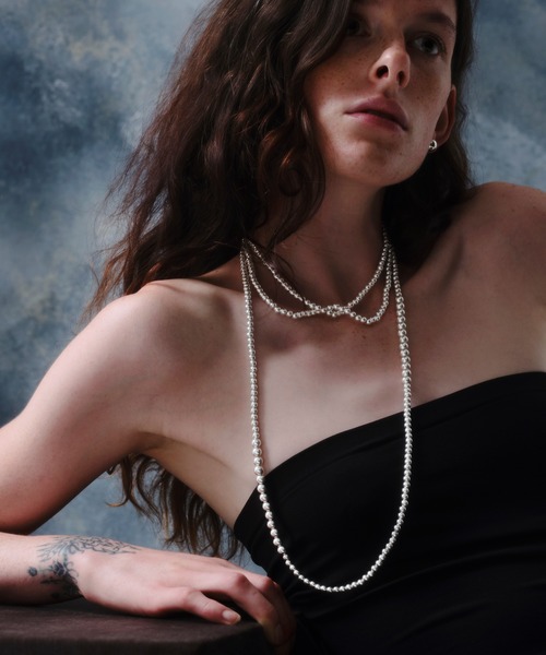 ネックレス 「quip queint」bowling tribe long necklace/ボウリング トライブ ロングネックレス QU165 レデの画像