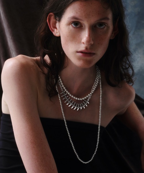 ネックレス 「quip queint」bowling tribe long necklace/ボウリング トライブ ロングネックレス QU165 レデの画像