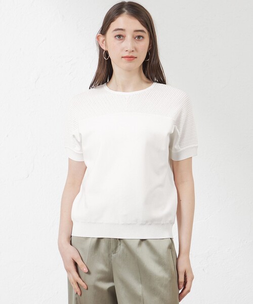 tシャツ ライトレーヨン2WAYプルオーバーニット レディース