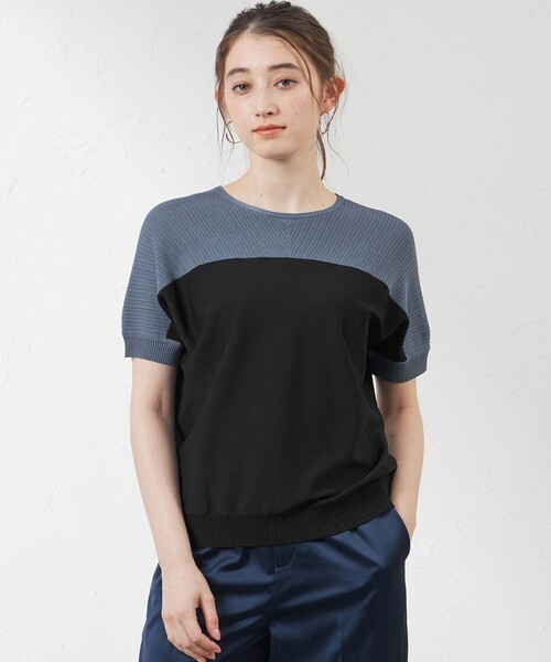 AMACA（アマカ） tシャツ ライトレーヨン2WAYプルオーバーニット