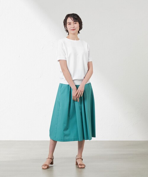AMACA（アマカ） tシャツ ライトレーヨン2WAYプルオーバーニット