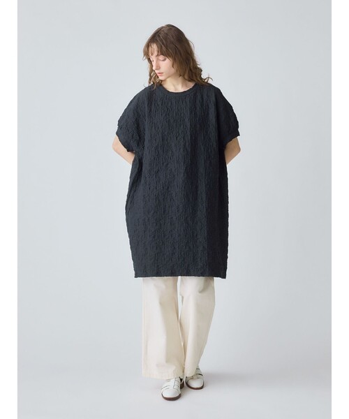 bonjour diary ジャカードチュニックワンピース MidiUmi ワンピース ジャカードチュニックワンピース : ZOZOTOWN