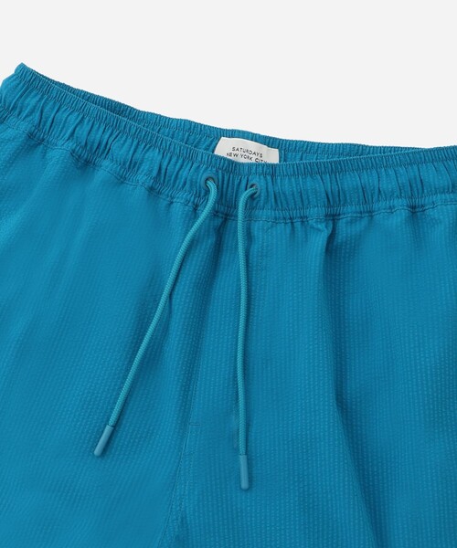 【ブラック（01）】Timothy Seersucker Stripe Swim Short Saturdays NYC｜Timothy Seersucker Stripe Swim Short | Rakuten