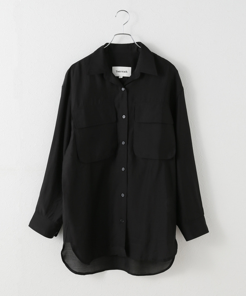 SALE DONEEYU/ドニーユ　　ツイル パール釦ブラウス  ・　U-2801　　『ゆうパケット対応』　 SALE DONEEYU/ドニーユ ツイル パール釦ブラウス ・ U-2801