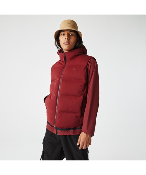 LACOSTE（ラコステ） ベスト 48 ワインレッド メンズ : ZOZOTOWN Yahoo