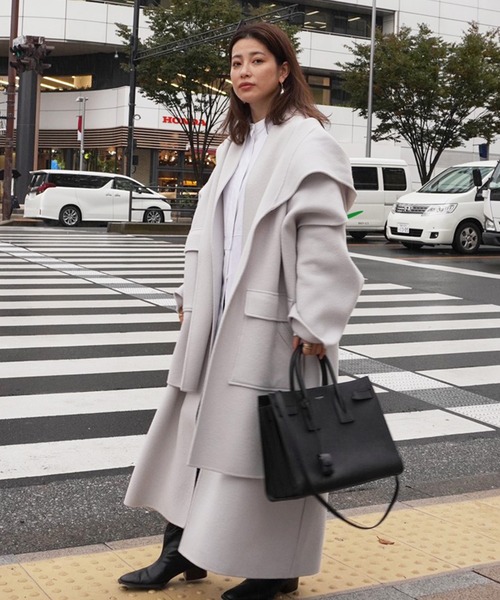 「ETRE TOKYO」 チェスターコート S ベージュ レディース_画像3