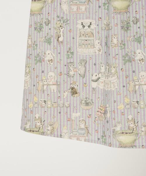 美品 Jolly Poupee ジョリープッペ ワンピース 総柄 アニマル Jolly Poupee ワンピース 「22fabric」アニマルプリント/ワンピース