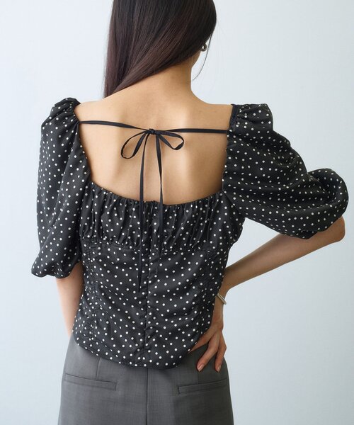 CODE A ブラウス シャツ polka dot blouse レディース : ZOZOTOWN