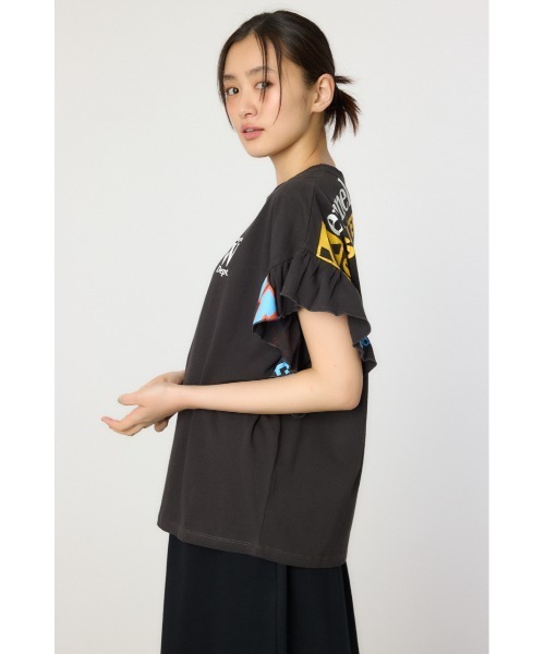 RODEO CROWNS WIDE BOWL tシャツ カスタムリメイクフリルアーム