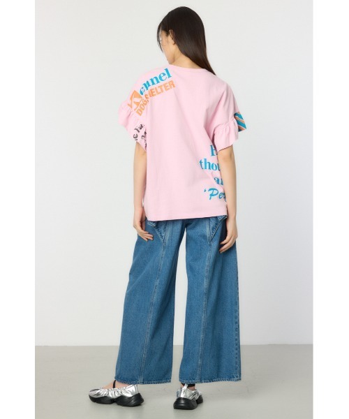 RODEO CROWNS WIDE BOWL tシャツ カスタムリメイクフリルアーム