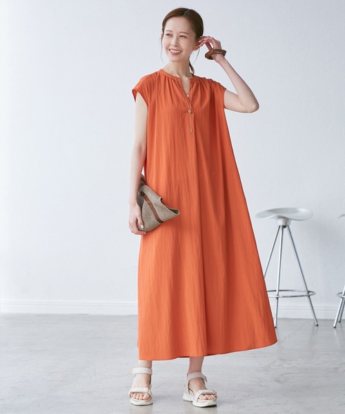 ★試着のみ・現行品★ ROPE’PICNIC スキッパーシャツワンピース ROPE' PICNIC｜【WEB限定】【UVカット・接触冷感・イージーケア