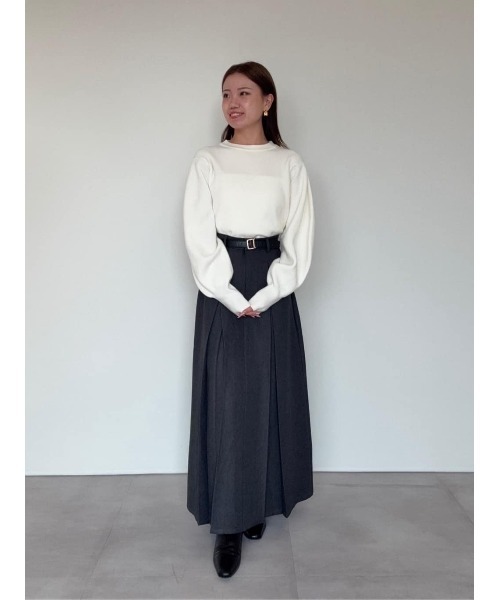 【未使用タグ】ur’sユアーズ カシミヤブレンドボリュームスリーブニット ur's（ユアーズ） ニット セーター ボリュームスリーブウエスト