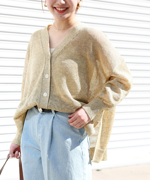「JOURNAL STANDARD relume」 カーディガン FREE ブラウン レディース