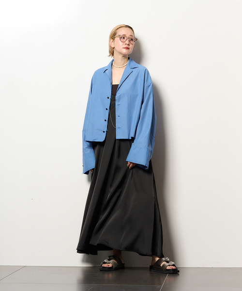 ブラウス シャツ OPEN COLLAR C/S シャツ レディース CITYSHOP ブラウス シャツ OPEN COLLAR C/S レディース
