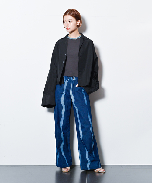 ブラウス シャツ OPEN COLLAR C/S シャツ レディース CITYSHOP ブラウス シャツ OPEN COLLAR C/S レディース