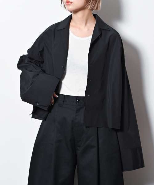 ブラウス シャツ OPEN COLLAR C/S シャツ レディース CITYSHOP ブラウス シャツ OPEN COLLAR C/S レディース