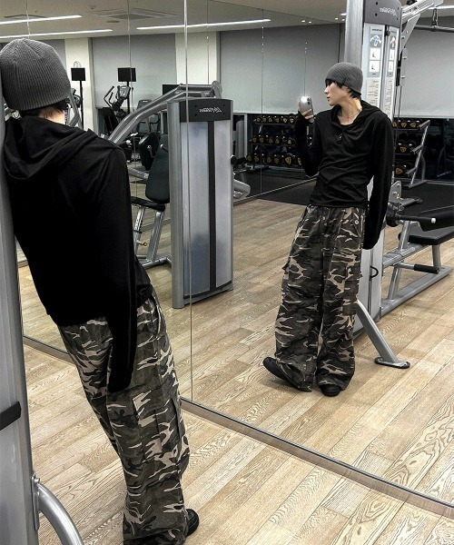 COSYHARU（コシハル） カーゴパンツ ミリタリーカーゴパンツ メンズ