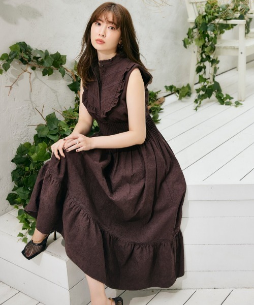 Her lip to 「Her to」 ノースリーブワンピース M ネイビー