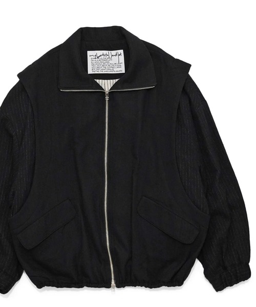 ブルゾン アウター 「my beautiful landlet」BOILED COTTON WOOL メンズ レディースの画像