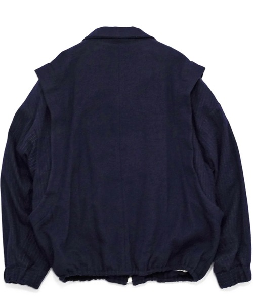 ブルゾン アウター 「my beautiful landlet」BOILED COTTON WOOL メンズ レディースの画像