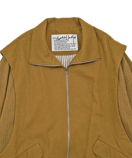 ブルゾン アウター 「my beautiful landlet」BOILED COTTON WOOL メンズ レディースの画像