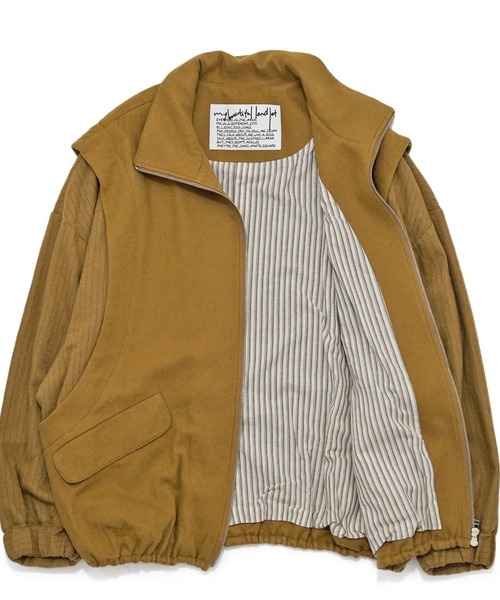 ブルゾン アウター 「my beautiful landlet」BOILED COTTON WOOL メンズ レディースの画像