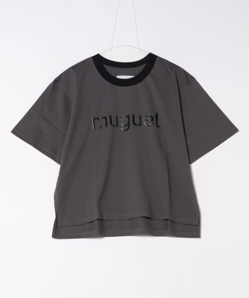 tシャツ 「追加」「LOURMARIN」ロゴプリントコットンTシャツ レディース