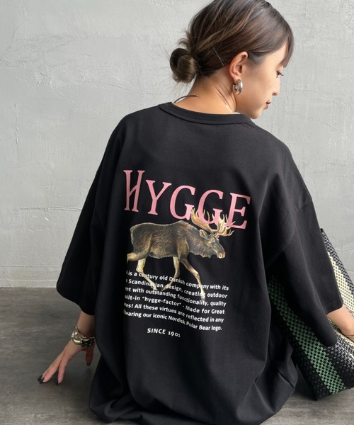 tシャツ 「NORDISK/ノルディスク」 別注 HYGGE シカ バックプリントTシャツ レディース メンズ