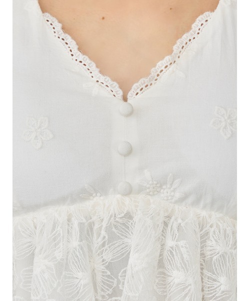 Darich（ダーリッチ） ホルターペプラムレーストップス レディース