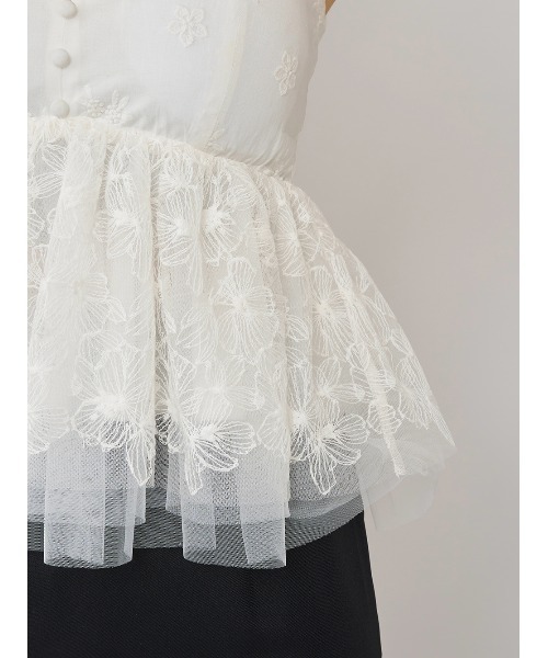 Darich（ダーリッチ） ホルターペプラムレーストップス レディース